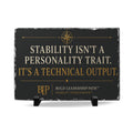 Stability Intelligence™ | Leadership Infrastructure - Slate Desk Plaque