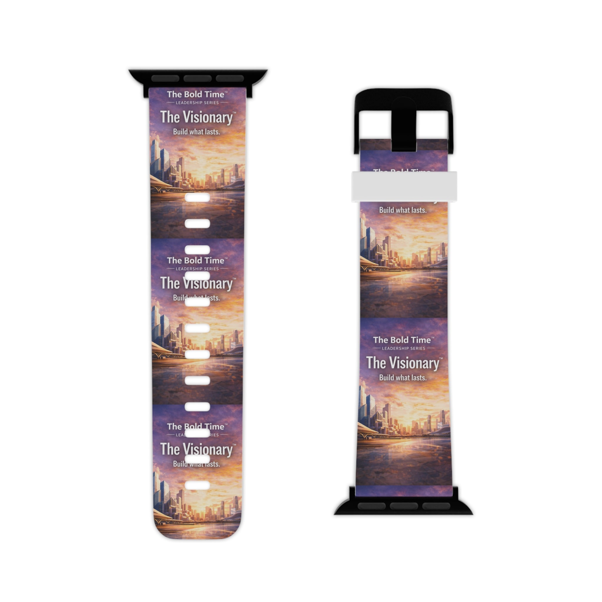 Visionary: Visionary: Bold Time™ Apple Watch Band - The Visionary. An inspiring, forward-thinking watch band for innovative leaders shaping the future of their teams.