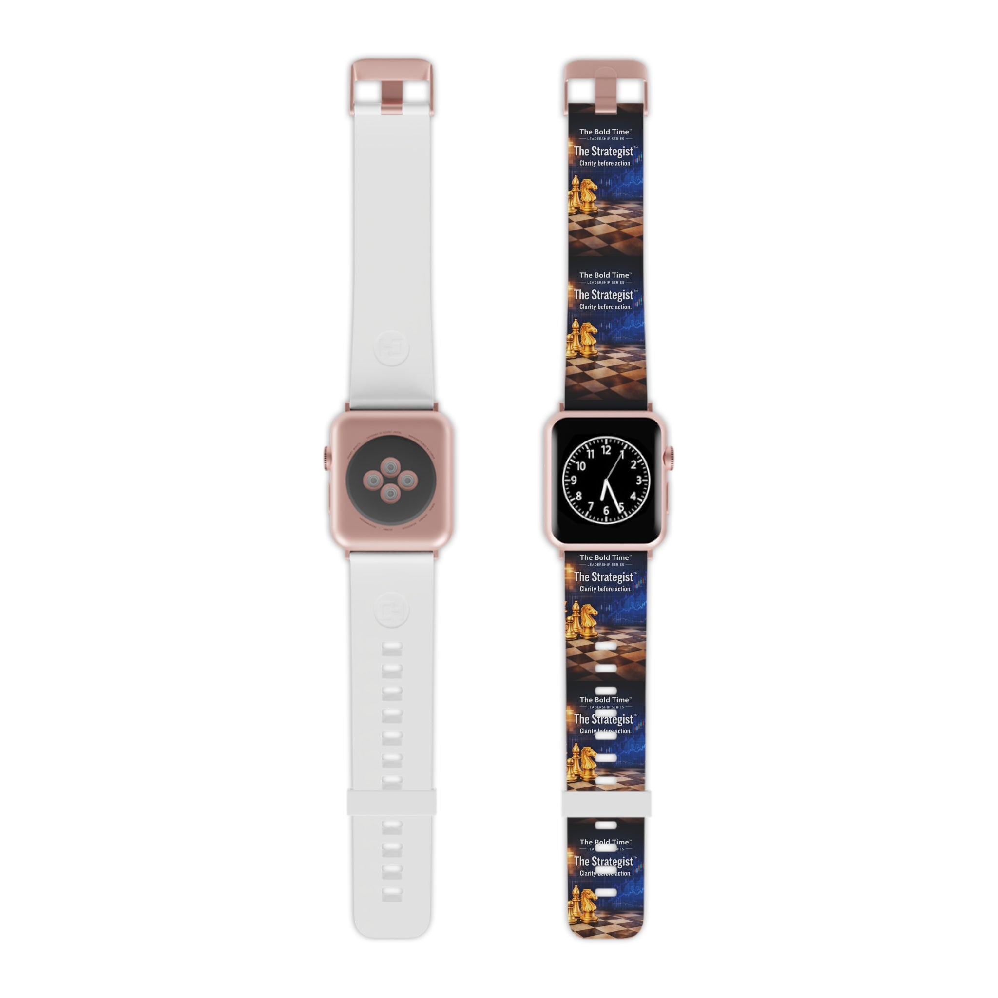 Strategist: Strategist: Bold Time™ Apple Watch Band - The Strategist. A modern, precise watch strap for tactical thinkers and leaders focused on strategic growth.
