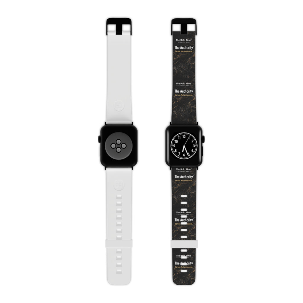 Authority: Authority: Bold Time™ Apple Watch Band - The Authority. A sleek, professional leadership accessory designed for commanding presence and influential leadership.`