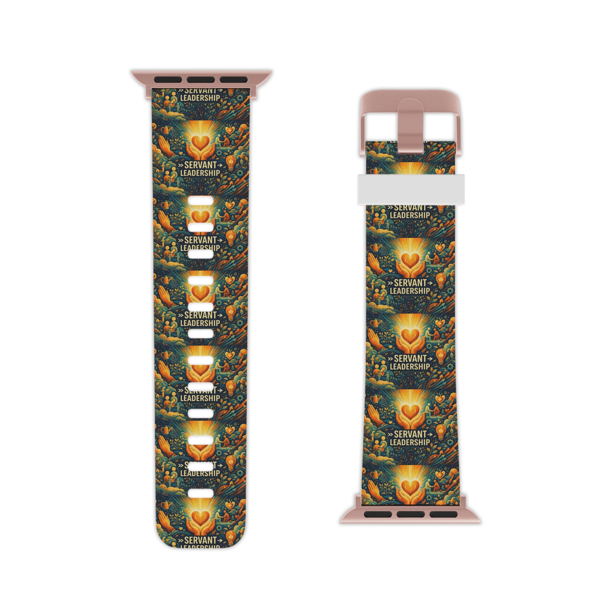 Servant: Servant: Bold Time™ Apple Watch Band - The Servant. A refined accessory honoring servant leadership, humility, and a commitment to empowering others.`