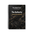 Premium hardcopy leadership journal "The Authority" by Bold Leadership Path, featuring a sleek cover for command and clarity in emotional intelligence for leaders.
