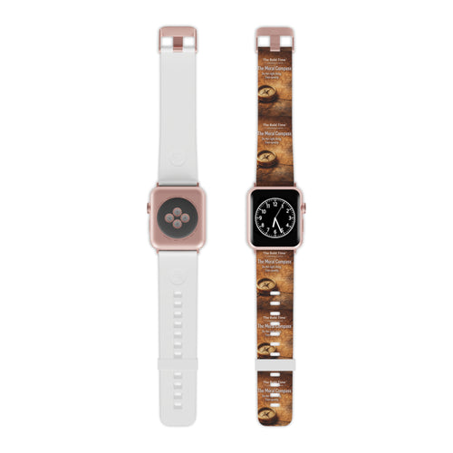 Moral Compass: Moral Compass: Bold Time™ Apple Watch Band - The Moral Compass. An elegant watch band representing principled leadership, integrity, and ethical decision-making.`