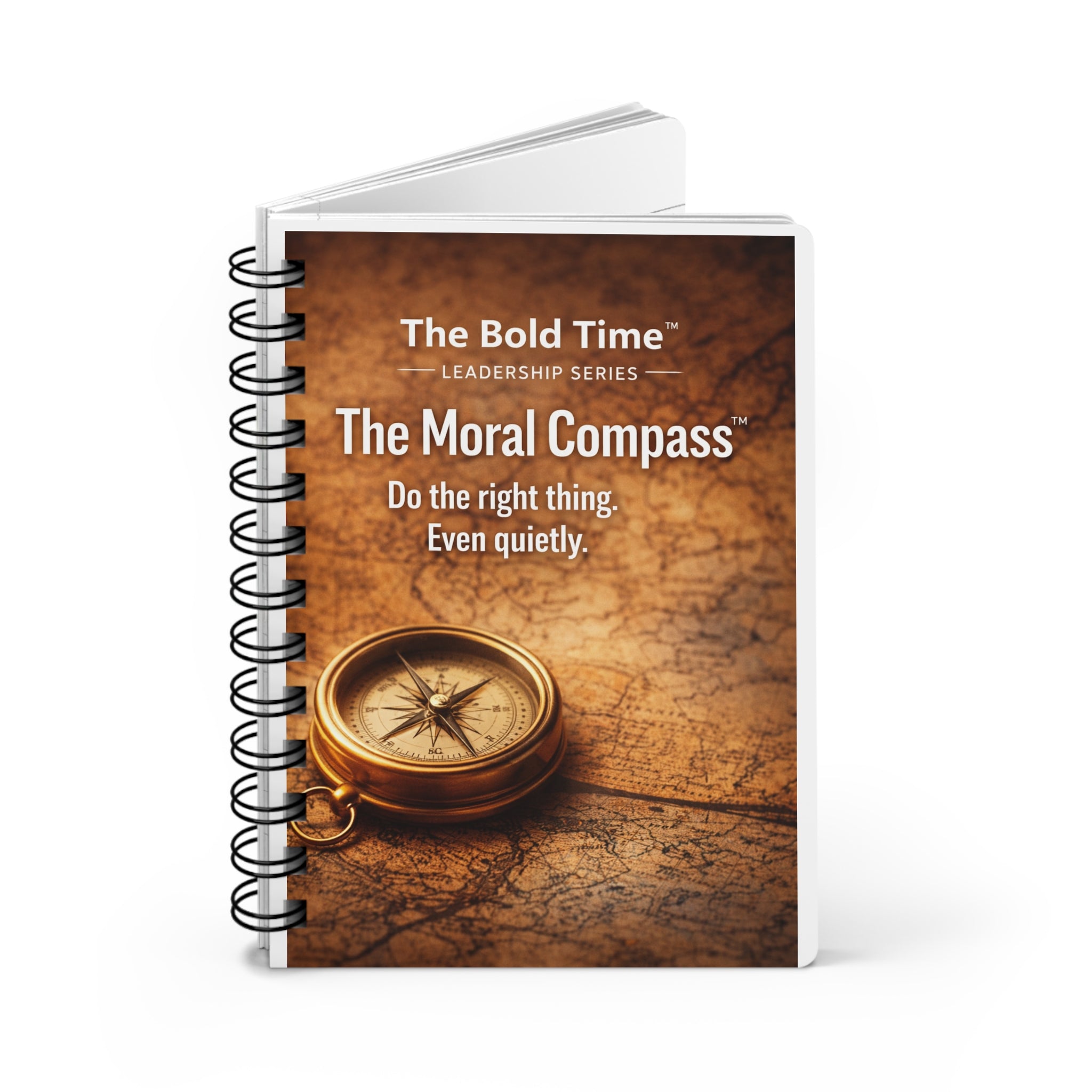 The Moral Compass hardcopy journal for innovative leaders and disruptors, designed for future-casting and bold leadership growth by Bold Leadership Path.
