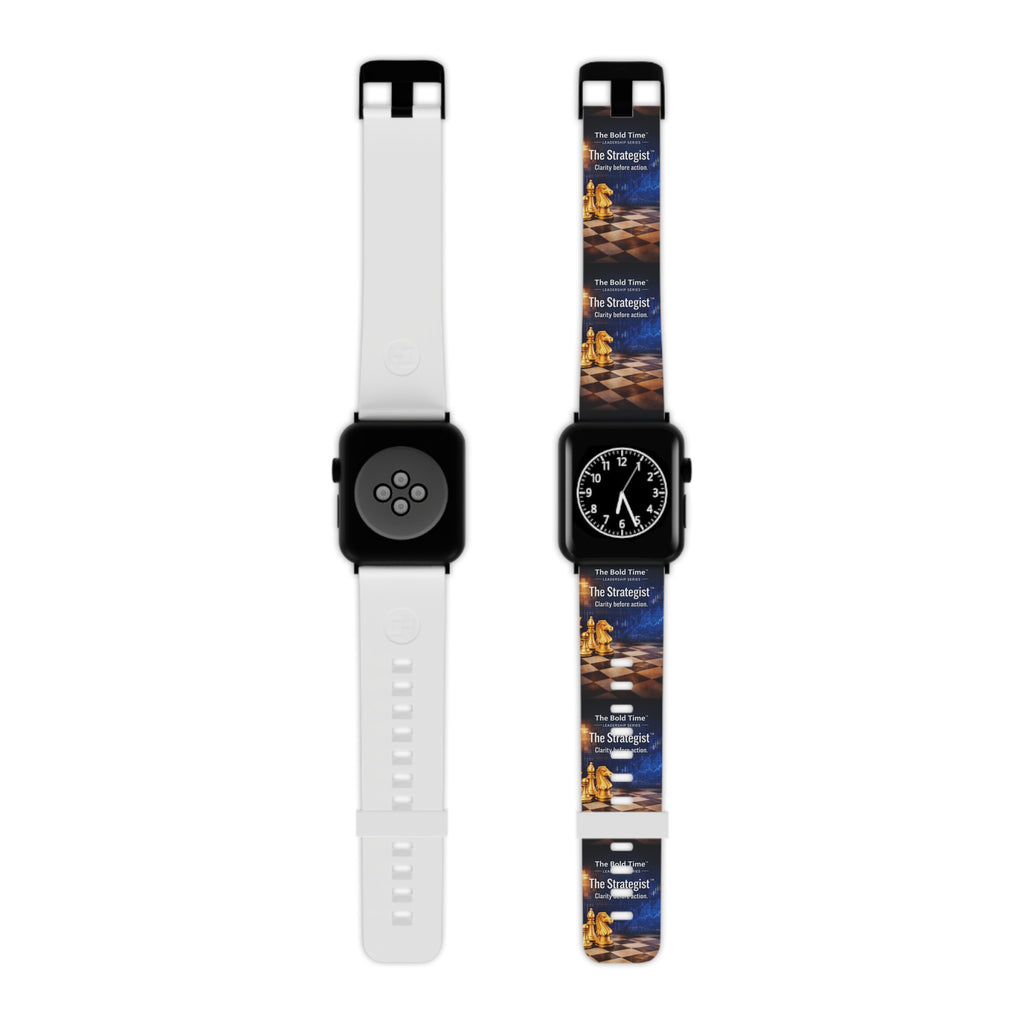 Strategist: Strategist: Bold Time™ Apple Watch Band - The Strategist. A modern, precise watch strap for tactical thinkers and leaders focused on strategic growth.