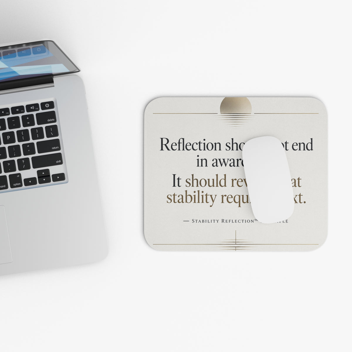 Stability Reflection™ Mousepad — From Signal to Structural Insight