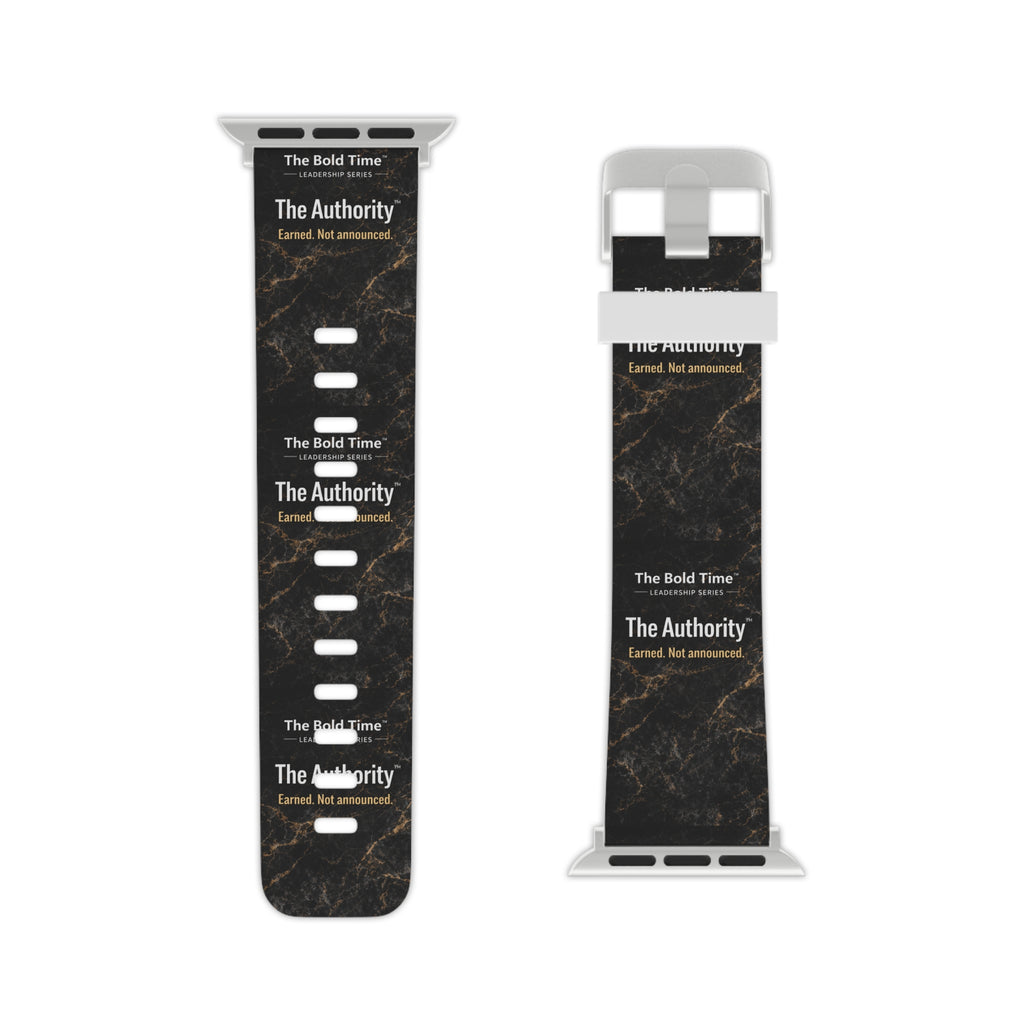 Authority: Authority: Bold Time™ Apple Watch Band - The Authority. A sleek, professional leadership accessory designed for commanding presence and influential leadership.`
