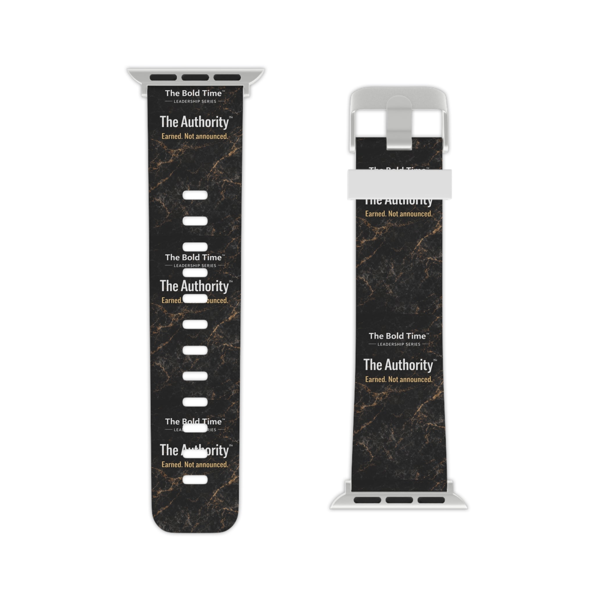 Authority: Authority: Bold Time™ Apple Watch Band - The Authority. A sleek, professional leadership accessory designed for commanding presence and influential leadership.`