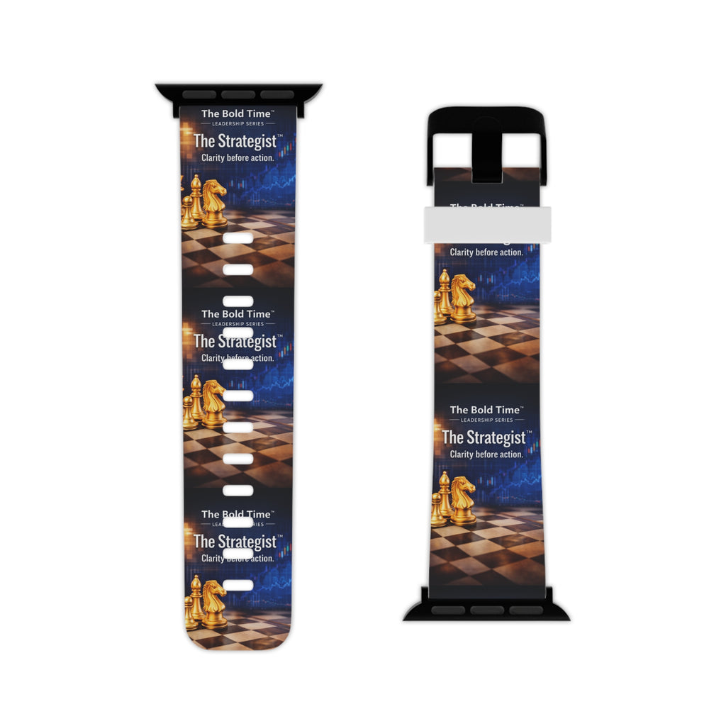 Strategist: Strategist: Bold Time™ Apple Watch Band - The Strategist. A modern, precise watch strap for tactical thinkers and leaders focused on strategic growth.