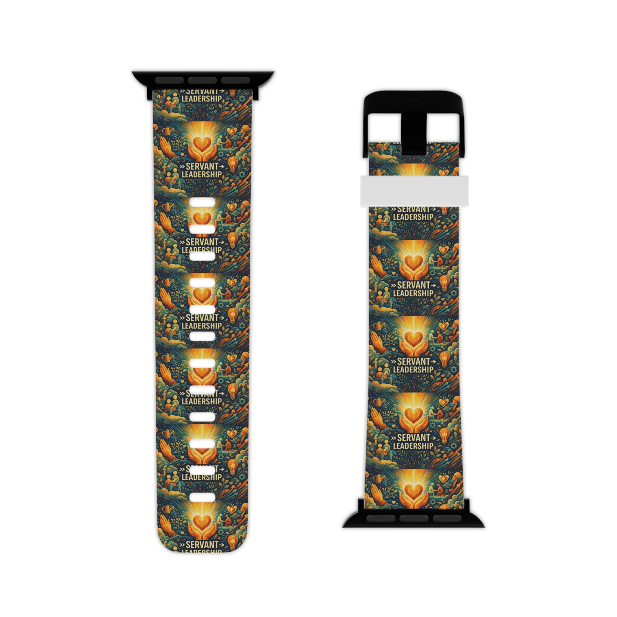Servant: Servant: Bold Time™ Apple Watch Band - The Servant. A refined accessory honoring servant leadership, humility, and a commitment to empowering others.`