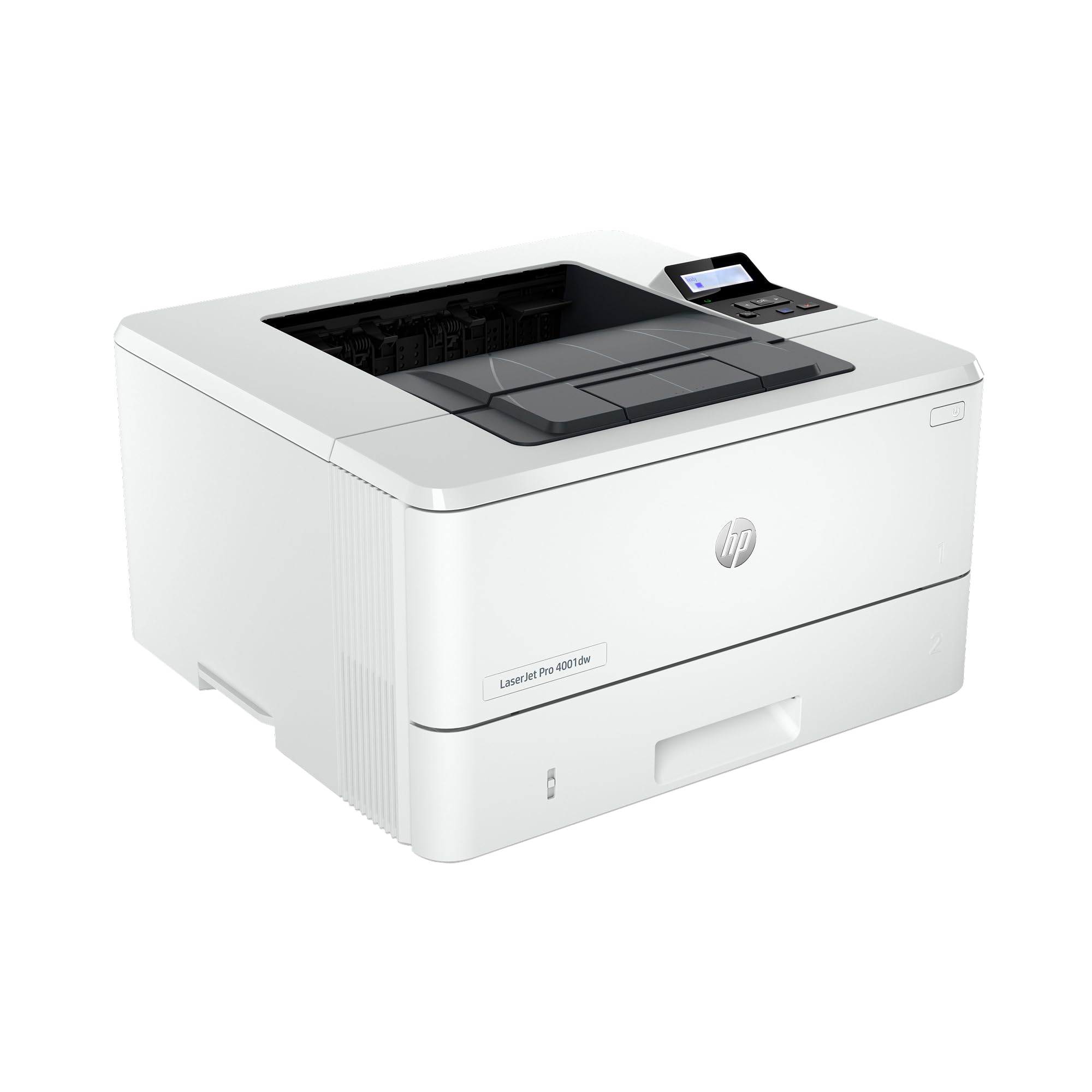  The HP LaserJet Enterprise 6000 Series printer in a modern office setting, symbolizing secure AI digitization and business compliance.
