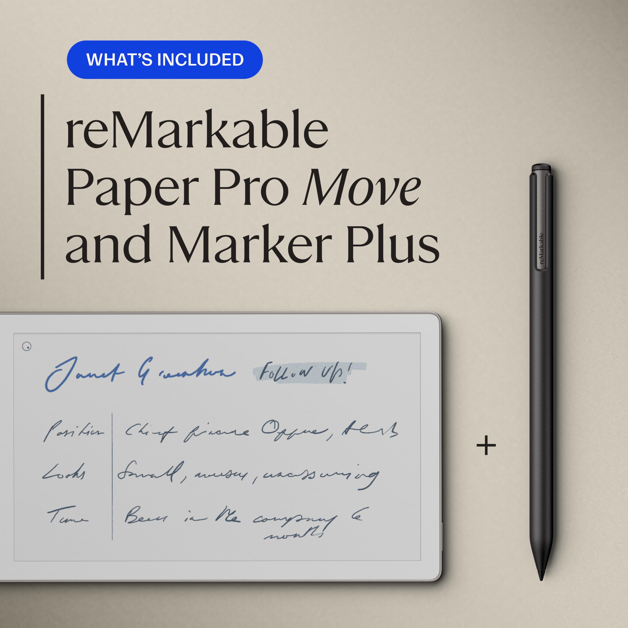  A reMarkable Paper Pro digital tablet displaying a "Stability Quotient" leadership dashboard with metrics for Emotional Control and Decision Clarity, positioned next to a sleek black stylus on a dark desk. Includes Bold Leadership Path logo.