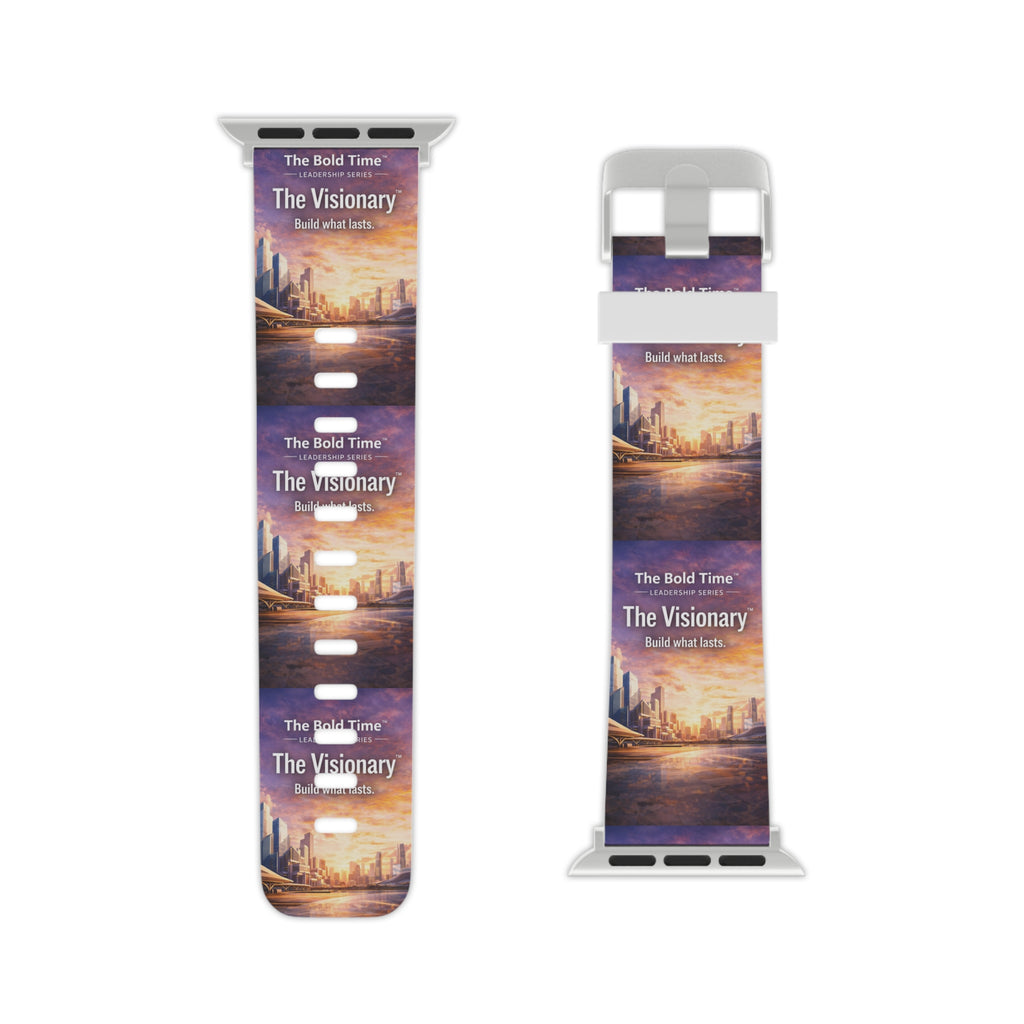 Visionary: Visionary: Bold Time™ Apple Watch Band - The Visionary. An inspiring, forward-thinking watch band for innovative leaders shaping the future of their teams.