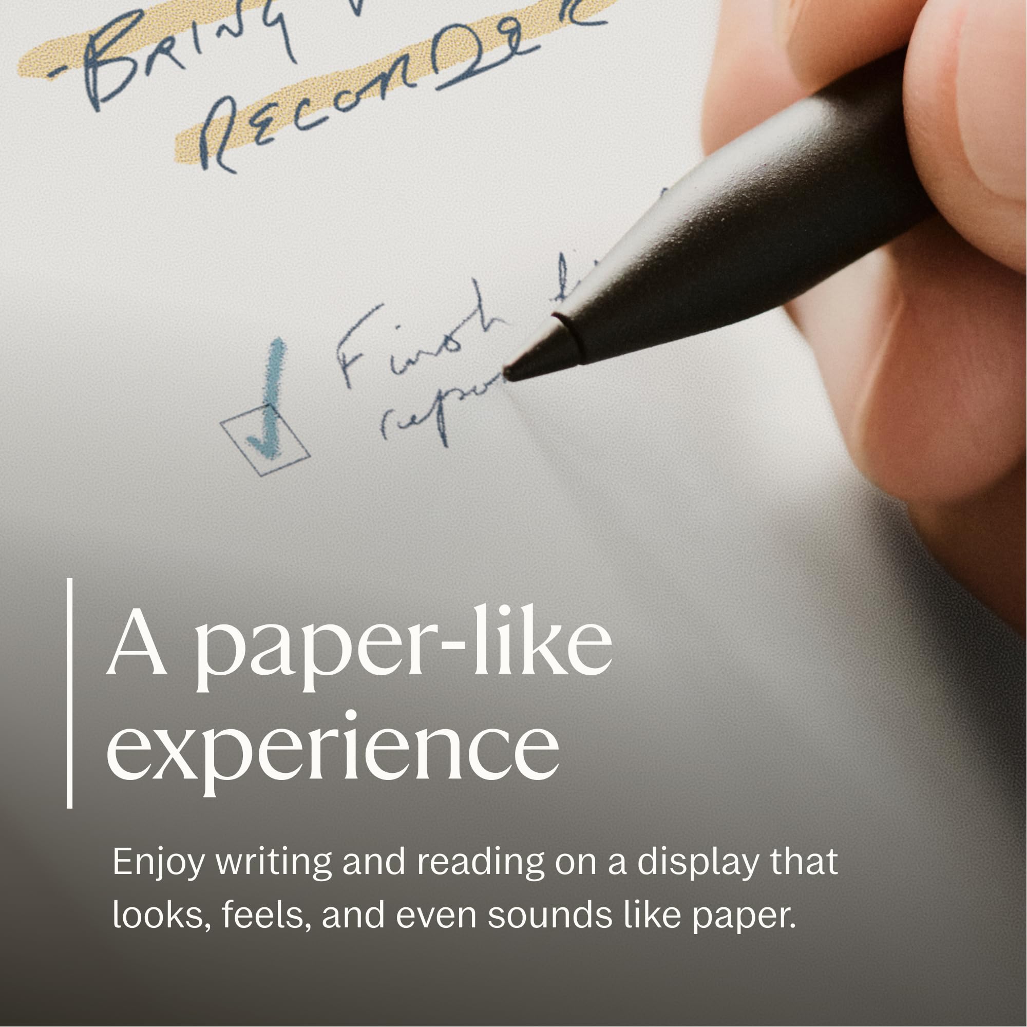  A reMarkable Paper Pro digital tablet displaying a "Stability Quotient" leadership dashboard with metrics for Emotional Control and Decision Clarity, positioned next to a sleek black stylus on a dark desk. Includes Bold Leadership Path logo.