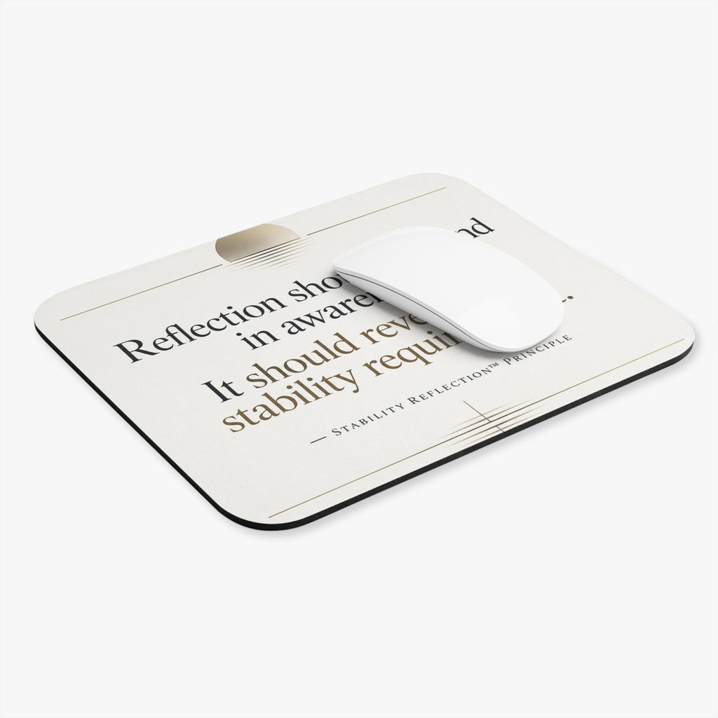 Stability Reflection™ Mousepad — From Signal to Structural Insight