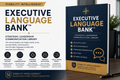 Book titled 'Executive Language Bank' by Stability Intelligence on a wooden surface with a blurred background.