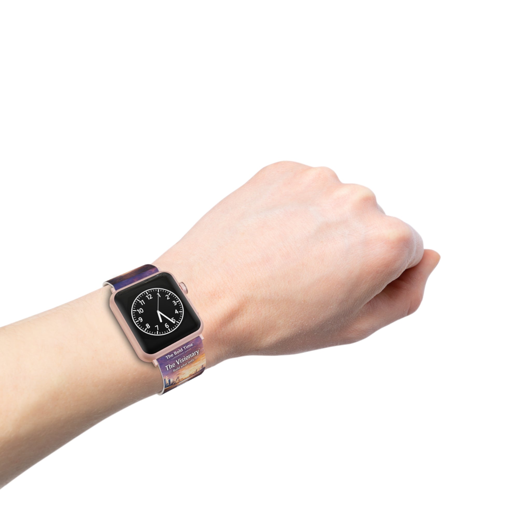 Visionary: Visionary: Bold Time™ Apple Watch Band - The Visionary. An inspiring, forward-thinking watch band for innovative leaders shaping the future of their teams.