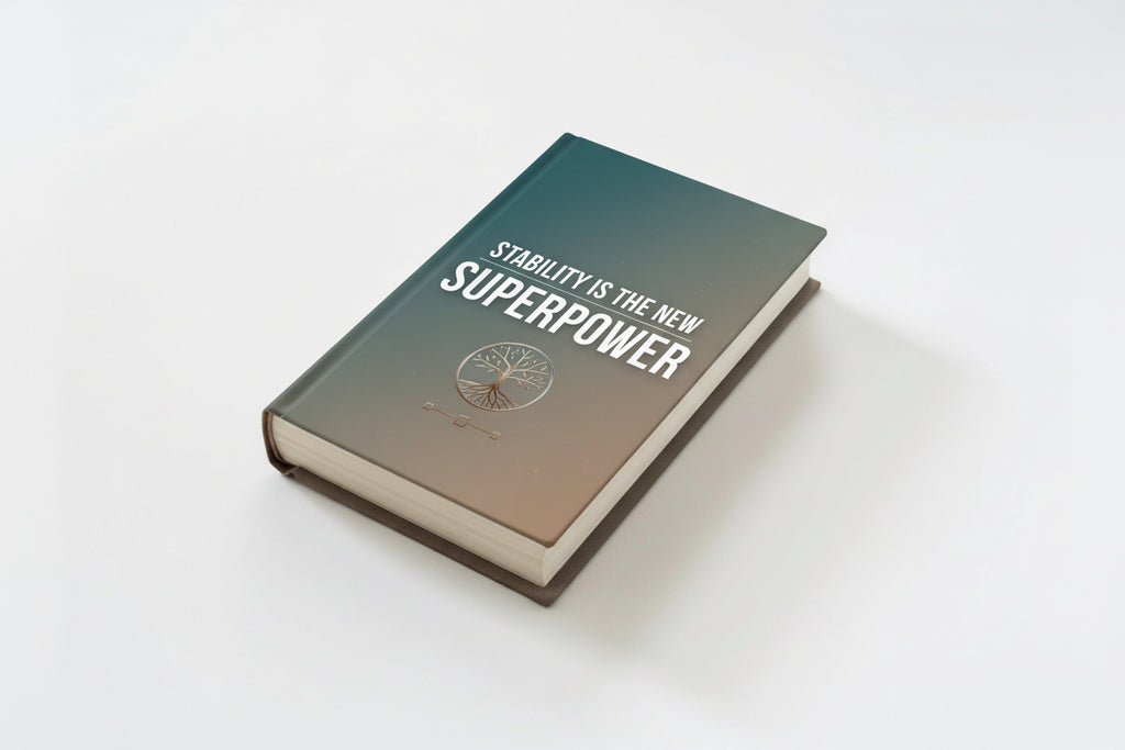 Stability is the New Superpower" digital leadership resource, focusing on resilience duality and maintaining a steady core in modern business environments.
