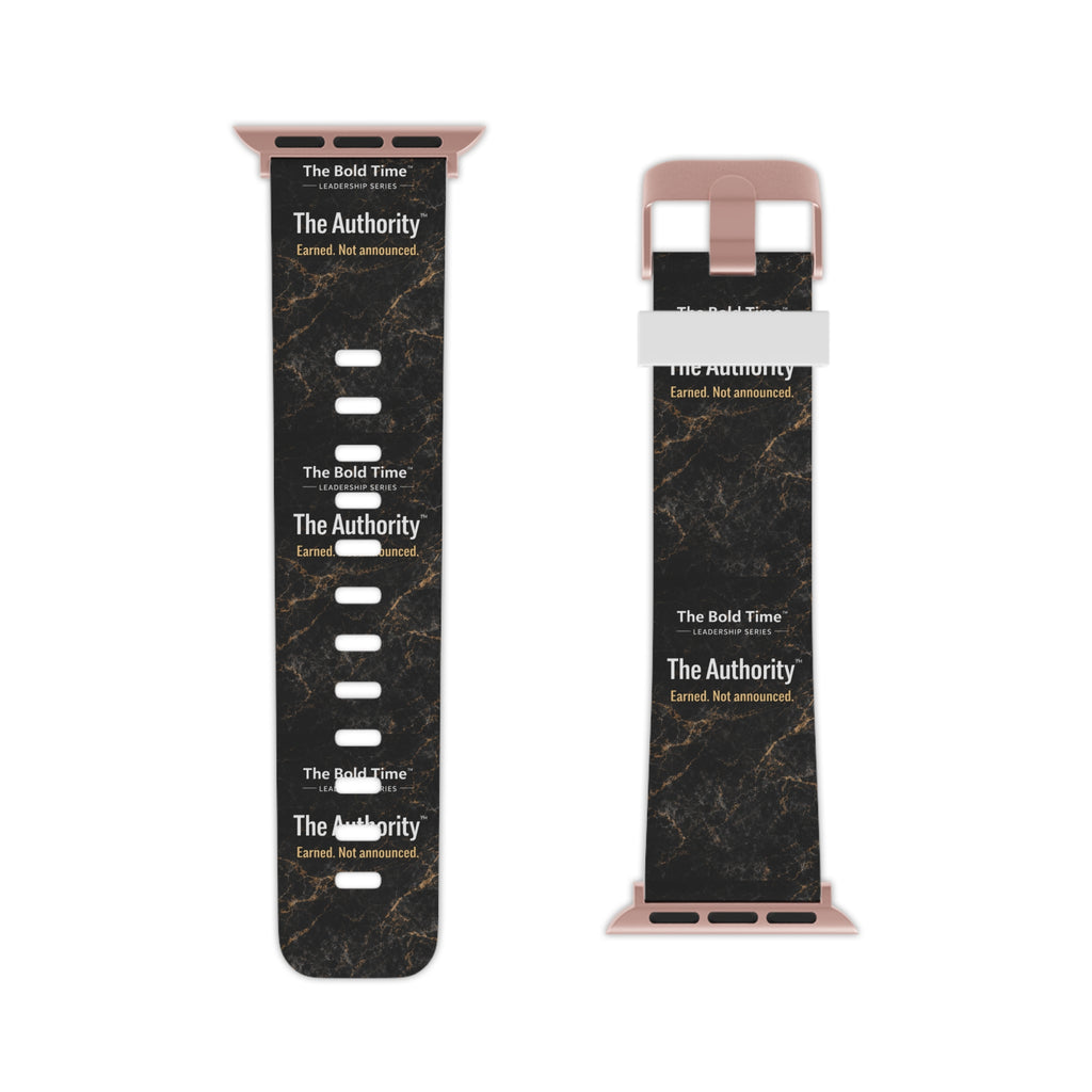 Authority: Authority: Bold Time™ Apple Watch Band - The Authority. A sleek, professional leadership accessory designed for commanding presence and influential leadership.`