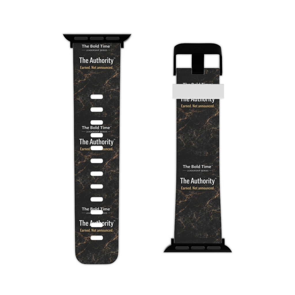 Authority: Authority: Bold Time™ Apple Watch Band - The Authority. A sleek, professional leadership accessory designed for commanding presence and influential leadership.`