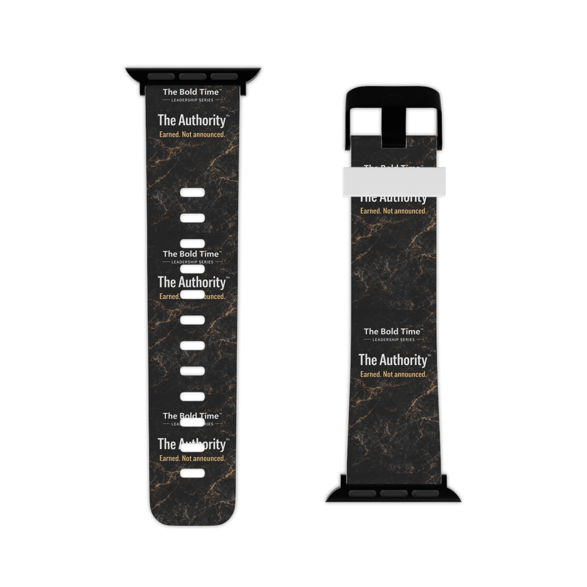 Authority: Authority: Bold Time™ Apple Watch Band - The Authority. A sleek, professional leadership accessory designed for commanding presence and influential leadership.`